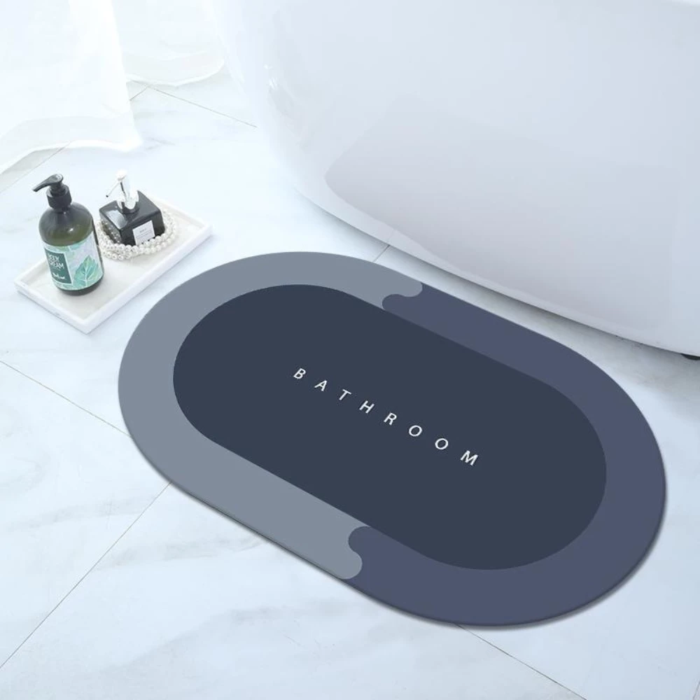Thảm Lau Chân Silicon Trải Sàn Siêu Thấm Hút, Chống Trượt Đế Cao Su Hàng Loại 1