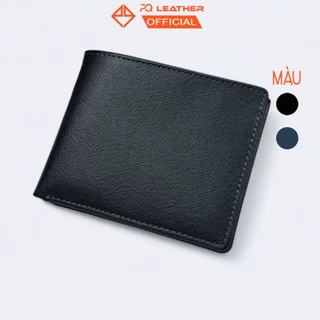 Ví nam da Saffiano cao cấp PQ Leather PV18 full hộp làm quà tặng bảo hành 12 tháng