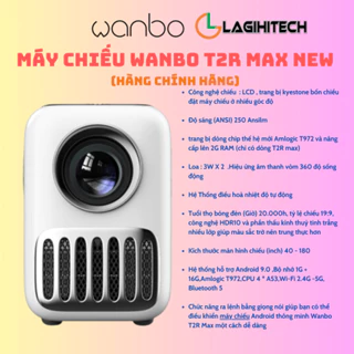 Máy Chiếu Thông Minh Wanbo / X1 Pro / T2 Max / T2 Max New (2023) / T4 / TT / T2R MAX / T6R - Chính Hãng,Bảo Hành 1 Năm