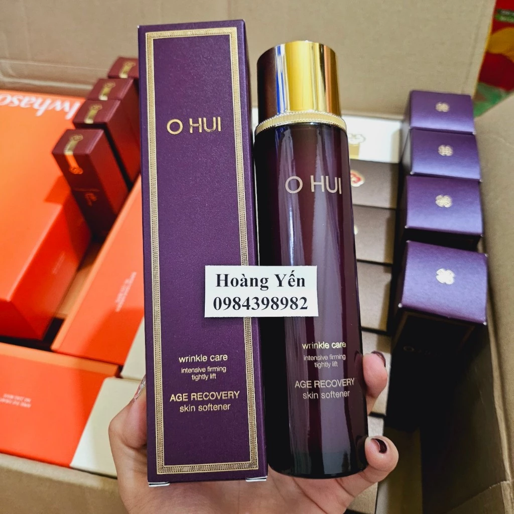 [FULL HỘP] Nước hoa hồng Ohui tím Age Recovery 150ml