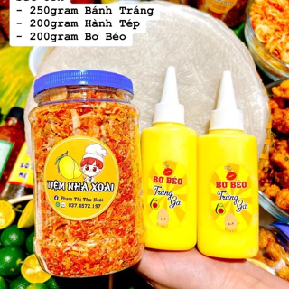 Set BTPS gồm 250gr bánh tráng+200gr hành tép+200gr bơ