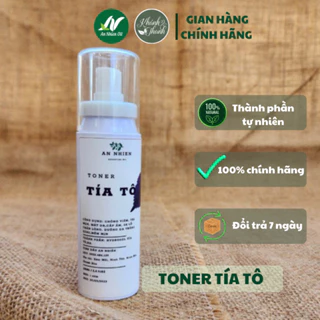 Toner Xịt Khoáng Tía Tô An Nhiên Hỗ Trợ Cấp Ẩm, Giảm Mụn, Mờ Thâm Nám, Dưỡng Trắng Da 100ml