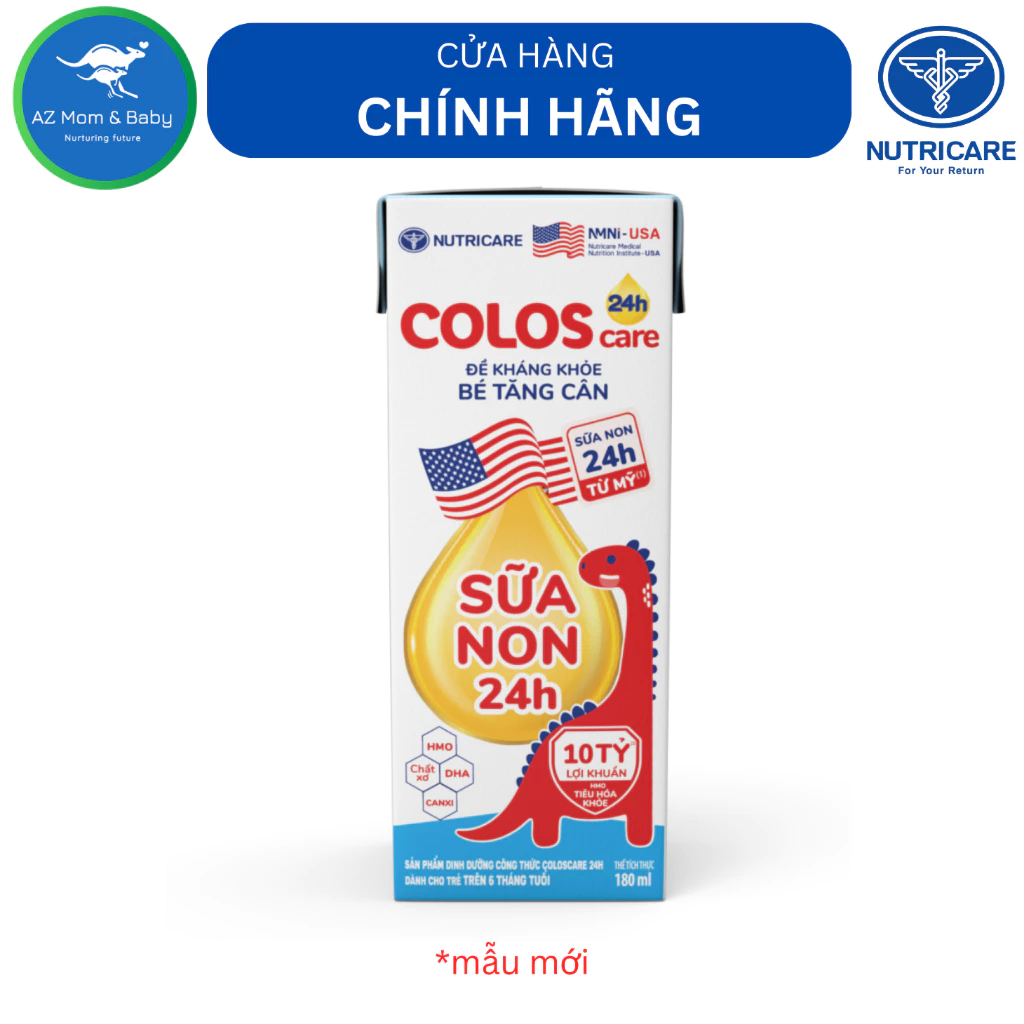 Thùng sữa công thức pha sẵn Nutricare ColosCare (180ml x 48 hộp)