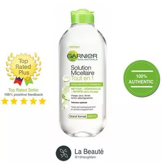 Garnier Skin Active Solution Micellaire Tout En 1 - Nước Tẩy Trang Dành Cho Da Dầu, Hỗn Hợp Dầu Nhạy Cảm 400ml