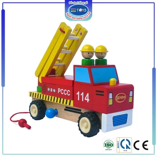 Đồ chơi gỗ Xe thang lắp ráp | Winwintoys 65302 | Phát triển khả năng quan sát, trí tưởng tượng