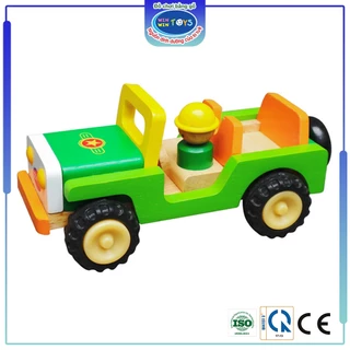 Đồ chơi gỗ Xe Jeep quân đội | Winwintoys 68302 | Phát triển trí tưởng tượng và sáng tạo