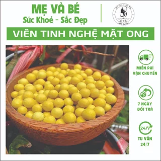 Viên nghệ mật ong đau dạ dày, Tinh bột nghệ nguyên chất ,Tinh bột nghệ ,Viên tinh nghệ mật ong