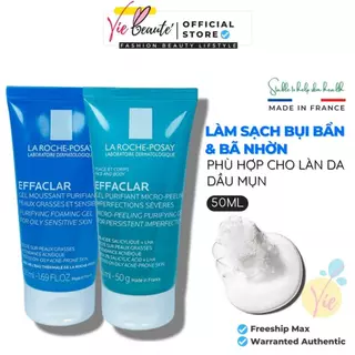 Sữa rửa mặt La Roche Posay 50ml - La Roche Posay Effaclar làm sạch sâu, an toàn cho mọi loại da