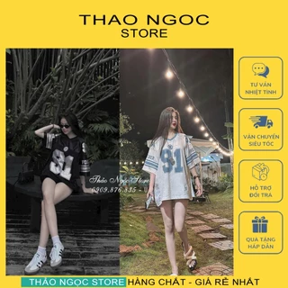 Áo thun số 91 tay ngắn form rộng hàng chuẩn! (có sẵn, hình thật) THẢO NGỌC STORE