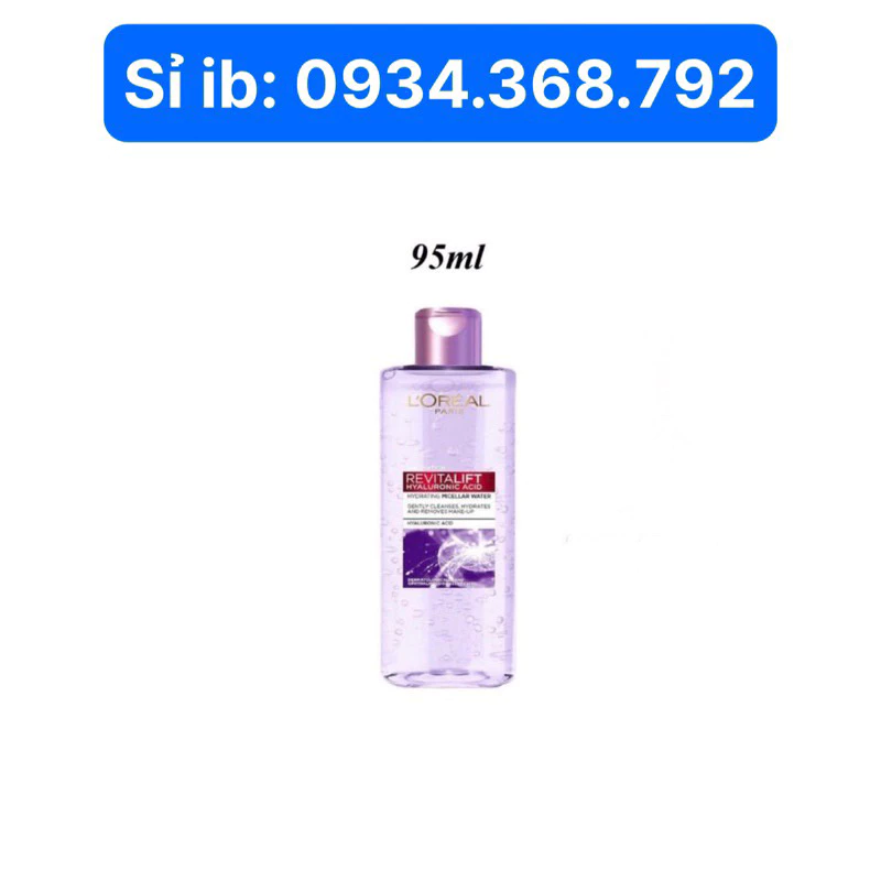 ( 95ml ) Nước tẩy trang cấp ẩm & kiềm dầu L'Oreal Paris