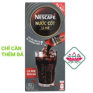 Hộp 375ml (5 gói) nước cốt cà phê NESCAFE ĐEN,HSD: 10/2024