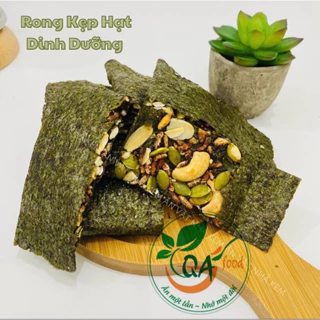 Rong Biển Kẹp Hạt Dinh Dưỡng 200gr _QAFoods _ Snack thơm ngon giòn vị