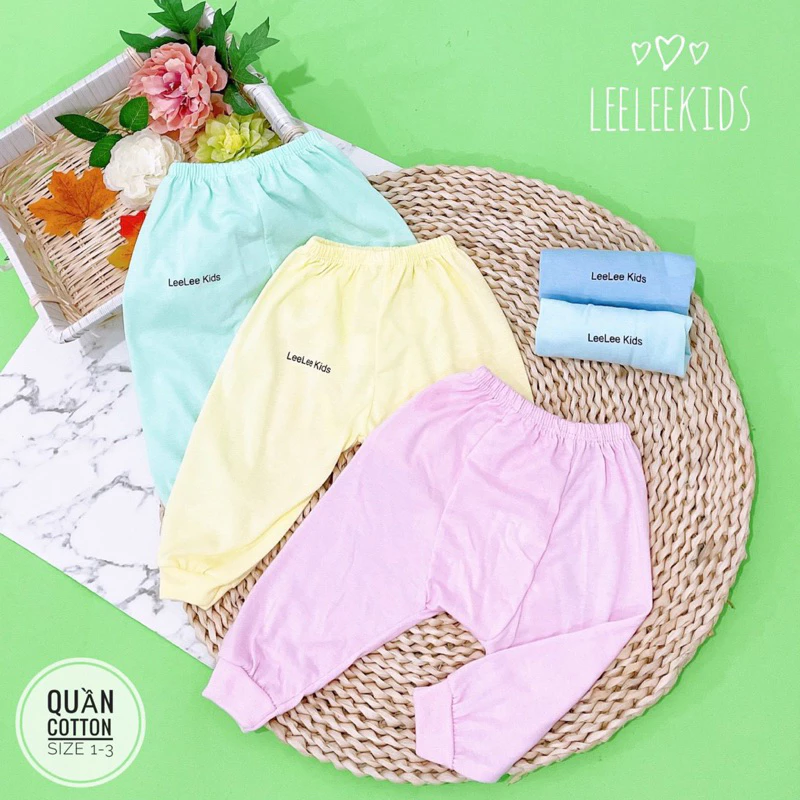 Combo 10 Quần sơ sinh đáp đũng Lee Lee Kids