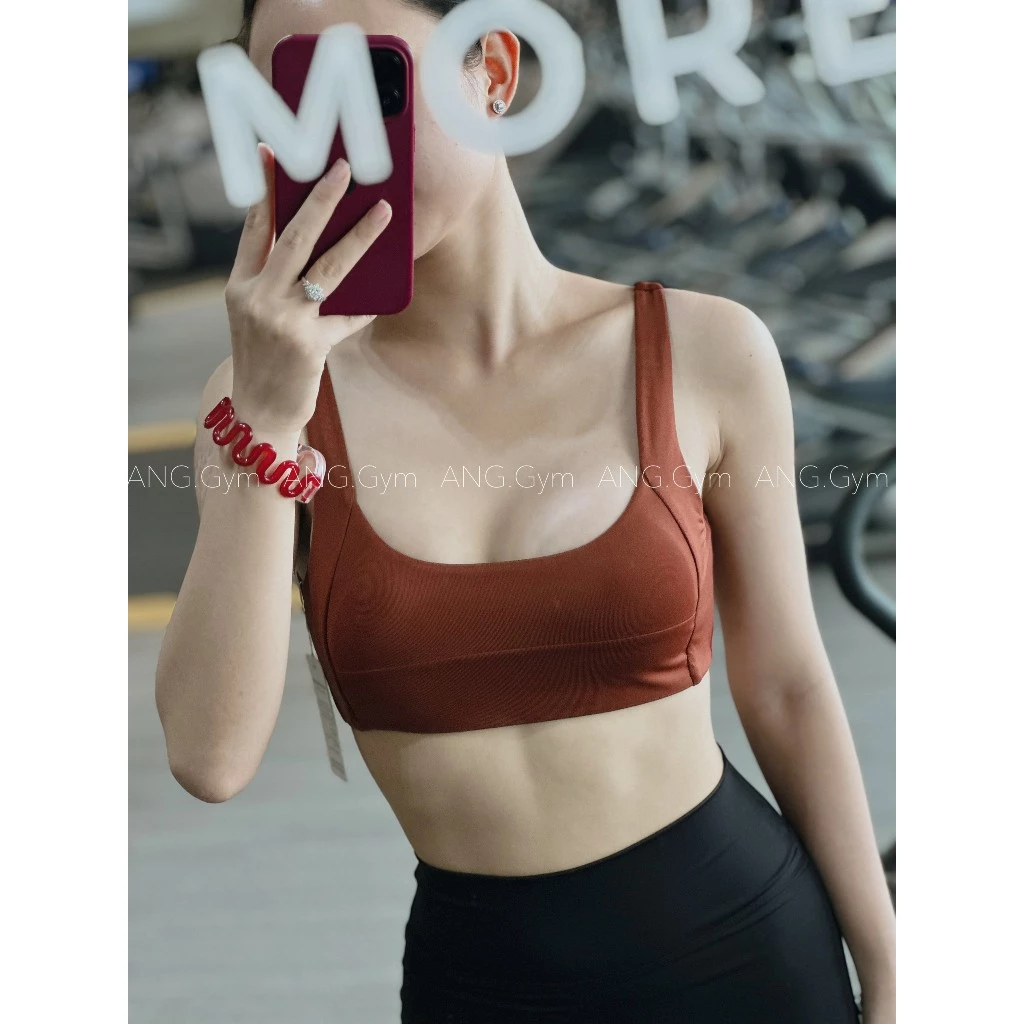 Lora Bra - Áo hai dây bản cách điệu tôn lưng tập thể thao, gym, yoga có đệm mút