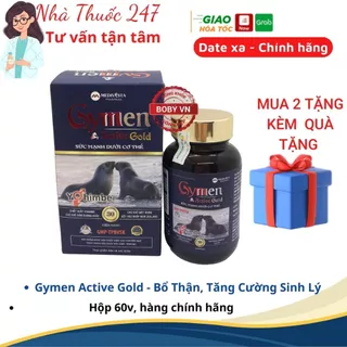 Viên uống sinh lý Gymen Active Gold Hỗ Trợ Bồi Bổ Nguyên Khí, Bổ Thận, Tăng Cường Sinh Lý Nam Hộp 30 Viên