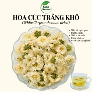 Hoa cúc trắng khô loại 1 trà cúc trắng an thần dể ngủ ngủ ngon sâu giấc giảm mất ngủ, cúc trắng decor nấu nước sâm