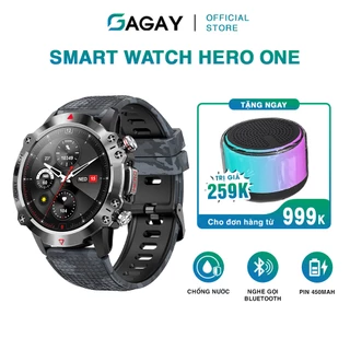 Đồng hồ thông minh smart watch Hero One Pro nghe gọi Bluetooth, đồng hồ nam chính hãng theo dõi sức khoẻ GAGAY
