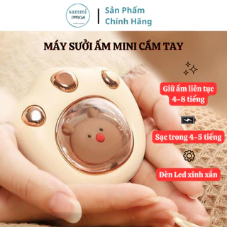 Máy sưởi ấm mini cầm tay 2400Mah hình chân mèo thông minh, nhỏ gọn - L2027