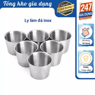 Ly làm đá inox, chung đá - 1 ly