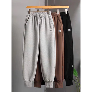 Quần jogger bo gấu thiết kế lưng thun cạp cao chất liệu nỉ umi loại 1 dày dặn có túi 2 bên kèm dây rút