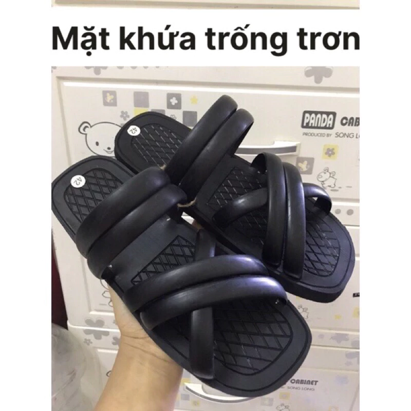 Dép cao su 5 quai -râu -dép lốp nam nữ 100% cao su thiết kế mặt khứa trống trơn trượt