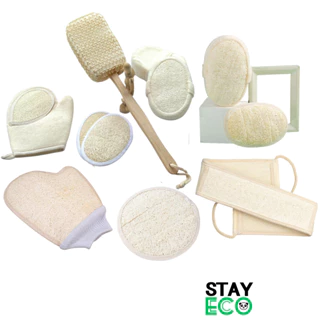 Xơ mướp tẩy da chết STAY ECO chất liệu tự nhiên đa năng dùng để tắm, cọ lưng, rửa chén, chà vết bẩn