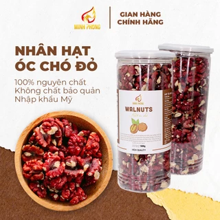 Nhân Hạt Óc Chó Đỏ Mỹ 100% Làm Sữa Hạt Tốt Cho Bà Bầu - Nhân hạt Óc Chó Đỏ Minh Phong Farm 500g