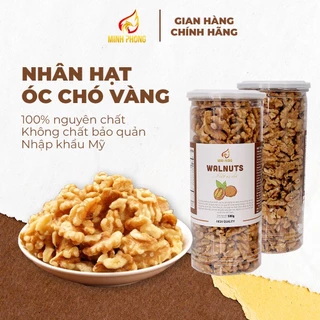 Nhân Hạt Óc Chó Vàng Mỹ Ăn Liền, Nấu Sữa Hoặc Làm Bánh Tốt Cho Bà Bầu - Hạt Óc Chó Vàng Ăn Liền Minh Phong Farm 500g