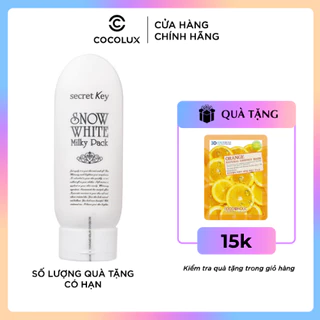 Kem ủ trắng toàn thân Secret Key Snow White Milky Pack 200g COCOSHOP