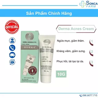 Kem Giảm Mụn Derma Acnes Cream 10G Giúp Giảm Mụn, Giảm Thâm, Liên Sẹo