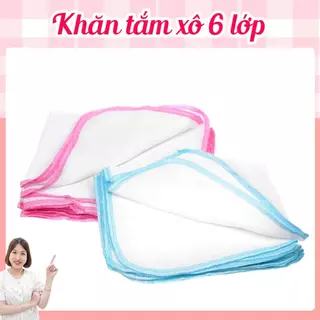 Khăn tắm xô 6 lớp xuất nhật cho bé