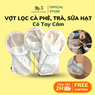 Vợt lọc cà phê, trà, sữa đậu nành có tay cầm