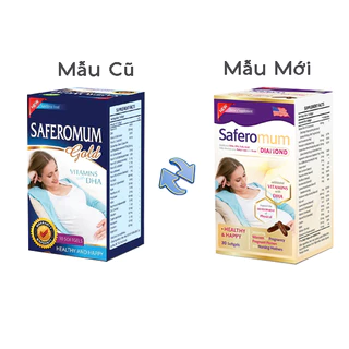 [ Thuốc Tốt 096 ] SAFEROMUM GOLD Bổ Sung Vitamin Cho Mẹ Bầu Mẫu Mới - Hộp 30 viên