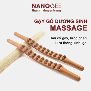 Gậy Gỗ Đa Năng Massage Body Đả Thông Kinh Lạc, Gậy Gỗ Giảm Béo Tan Mỡ Bụng Dùng Trong Spa Dưỡng Sinh