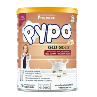 Sữa Bột PYPO GLU GOLD Dành Cho Người Tiểu Đường - Hộp 900g ( Từ 30 tuổi )