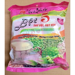 BÍCH CHI – túi HỒNG 300g - BỘT ĂN KIÊNG 5 THỨ ĐẬU HẠT SEN KHÔNG ĐƯỜNG / (Non Sugar) Five Bean Powder with Lotus Seed