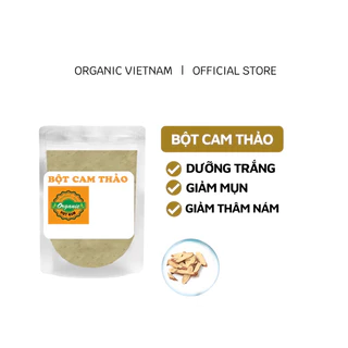 Bột Cam Thảo nguyên chất Organic, skincare, dưỡng da.