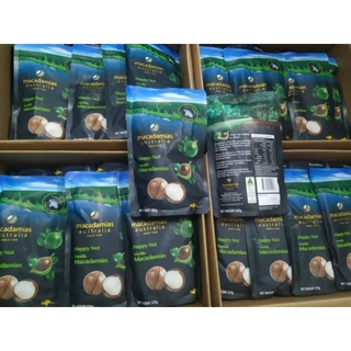 Hạt Maca Úc DATE MỚI NHỨT 20/05/2026 nguyên vỏ Úc Happy Nut vị Vanilla Macadamias 225g Healthy Care