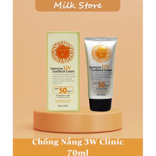 Kem Chống Nắng 3W Clinic Intensive UV Sunblock Cream Dành Cho Mọi Loại Da 70ml