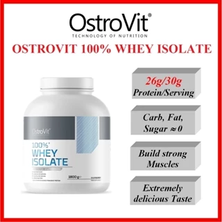 Ostrovit Whey Protein Isolate 1,8kg – 100% Isolate tinh khiết, Bổ sung Protein, hỗ trợ tăng Cơ, giảm Mỡ, phục hồi Cơ
