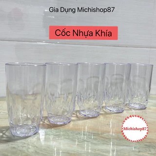 Cốc Khía Việt Nhật Trong Suốt Chịu Nhiệt Uống Trà Đá, Sinh Tố (6334)