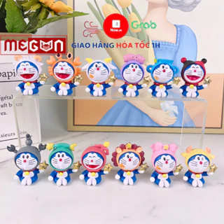 Mô hình Figure Doraemon Doremon 12 cung hoàng đạo Anime, Manga Mèo Máy Thần Kỳ dễ thương trang trí bàn học, tủ sách