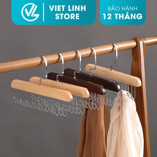 Móc Treo Đồ Lót, Áo 2 Dây Bra Tiện Lợi, Giá Treo 8 Mắc Bằng Gỗ, Cà Vạt, Thắt Lưng, Túi Xách Gọn Tủ Quần Áo Ban công