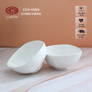 Bát cơm vuông kiểu Hàn trắng trơn - SN1436 - Sứ Minh Châu