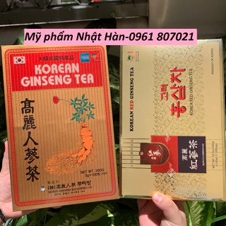 Trà hồng sâm Hàn Quốc Hộp 100 gói – Korean Ginseng Tea