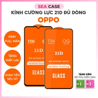 Kính cường lực 21D Oppo A31 A38 A5 A52 A53 A54 A55 A57 A58 A72 A73 A74 A76 A77 A78 A9 A91 A92 A93 A94 A95 A96 A98 4G 5G