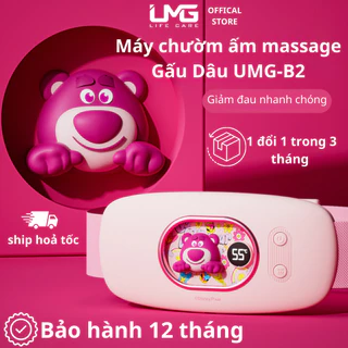 Máy masage chườm ấm bụng Gấu Dâu UMG-B2 2500mah, sử dụng liên tục từ 6-8h, giảm đau bụng kinh cho bạn gái