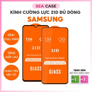 Kính cường lực 21D Samsung Full Màn hình M10 M11 M20 M21 M30 M30s M32 5G M33 M31 M31s M51 M52 M53