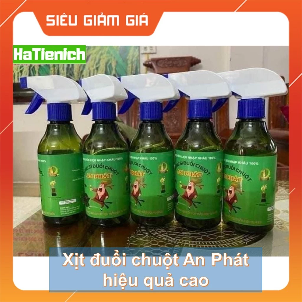 Xịt đuổi chuột An Phát - Xịt diệt chuột thảo mộc an toàn hiệu quả lọ 300ml