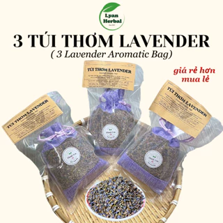 3 Túi thơm lavender túi thơm oải hương khử mùi treo xe ô tô treo tủ quần áo đuỗi muỗi mùi thơm dể chịu thư giản